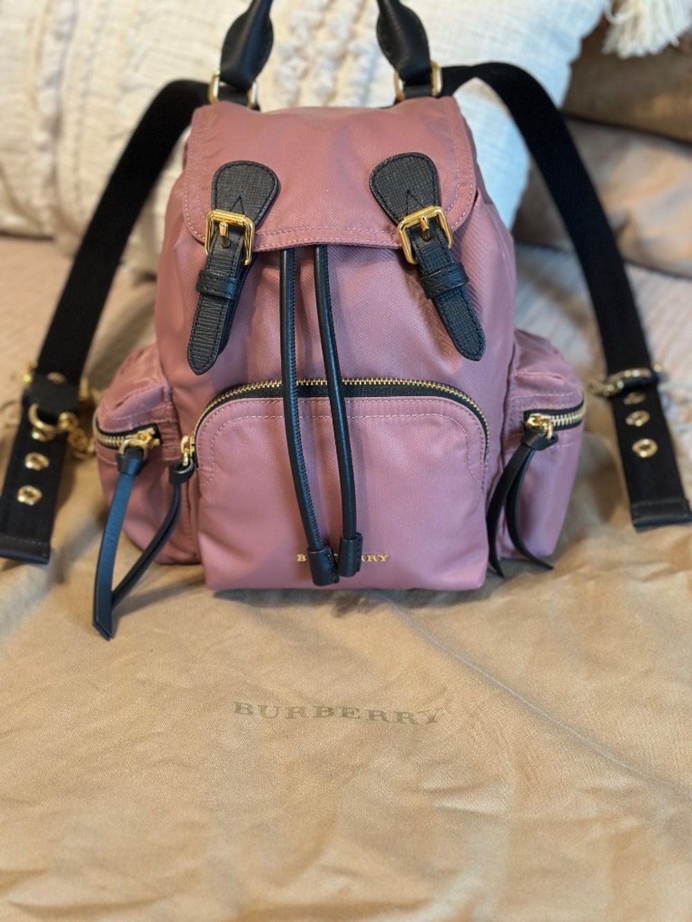 Burberry Nylon Rucksack Pink | NWT - Picture 4 of 17